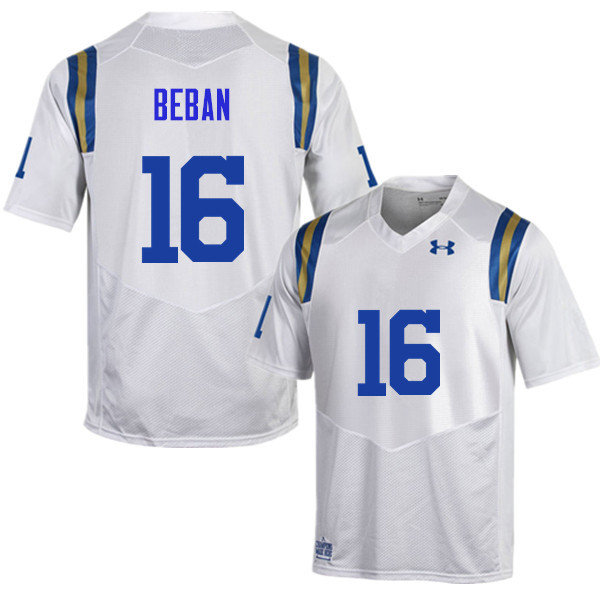 Men #16 Gary Beban UCLA Bruins Under Armour College Football Jerseys Sale-White